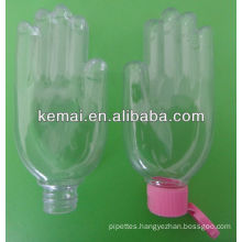 Plastic hand shape bottle